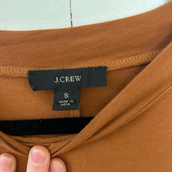 Jcrew burnt orange midi tshirt dress, size small - Picture 3 of 4